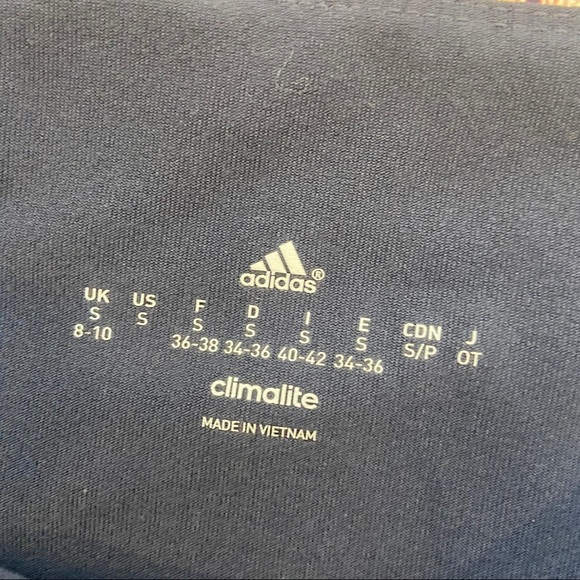 Adidas blue high waist skinny eyelet ankle legging - Picture 10 of 11